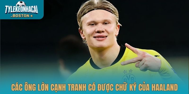 Các ông lớn cạnh tranh có được chữ ký của Haaland