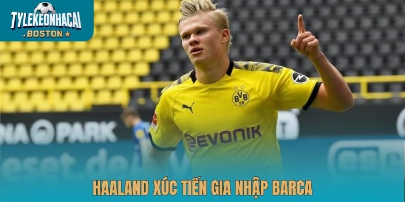 Haaland xúc tiến gia nhập Barca